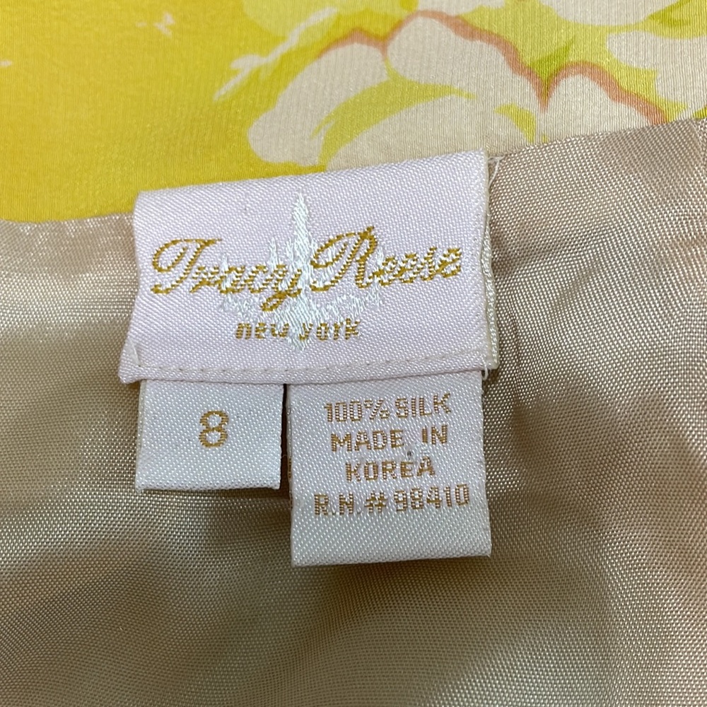 Tracy Reese floral silk skirt with bubble hem size 8 - Picture 4 of 10